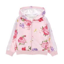 Load image into Gallery viewer, PRE ORDER - Pink Floral Zip Up Hoodie