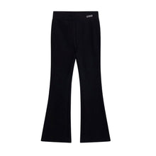 Load image into Gallery viewer, Black Flared Leggings &amp; Sweat Top Set