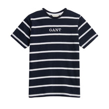 Load image into Gallery viewer, Navy &amp; White Stripe T-Shirt