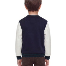 Load image into Gallery viewer, Navy Embroidered Logo Sweat Top