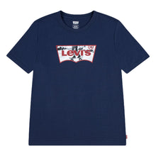 Load image into Gallery viewer, Navy Skate Park Batwing Logo T-Shirt