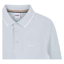 Load image into Gallery viewer, Pale Blue LS Polo Shirt