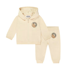 Load image into Gallery viewer, Babies Beige Hooded Tracksuit