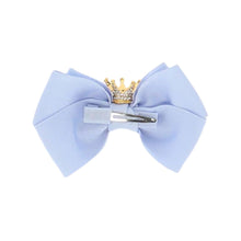 Load image into Gallery viewer, Pale Blue Crown Bow