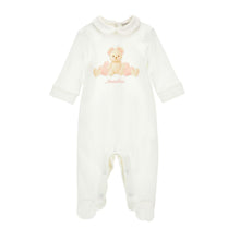 Load image into Gallery viewer, Ivory &amp; Pink Teddy Babygrow