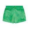 Green Velour Shorts