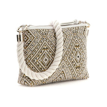 Load image into Gallery viewer, Gold, Black &amp; Cream Handbag &amp; Purse