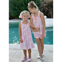 Load image into Gallery viewer, Pink Floral Pleated Dress