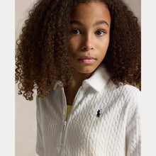 Load image into Gallery viewer, White Terry Cable Dress