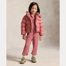 Load image into Gallery viewer, PRE ORDER - Young Girls Pink Hooded Down Jacket