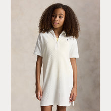 Load image into Gallery viewer, White Terry Cable Dress