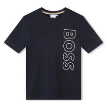 Load image into Gallery viewer, Navy Vertical Logo T-Shirt