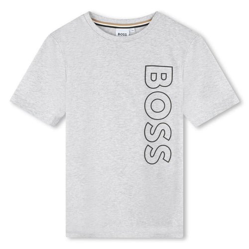 Grey Vertical Logo T-Shirt