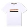White Striped Logo T-Shirt