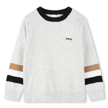 Load image into Gallery viewer, Grey Knitted Logo Jumper