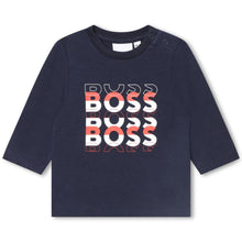 Load image into Gallery viewer, Navy Multi Logo T-Shirt