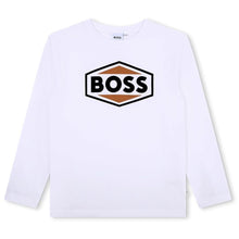 Load image into Gallery viewer, White Shape Logo LS T-Shirt