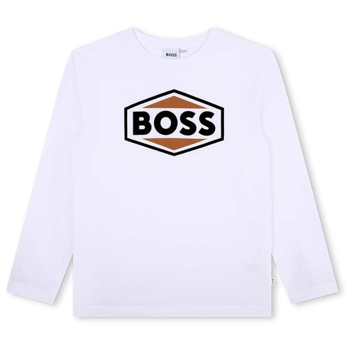 White Shape Logo LS T-Shirt