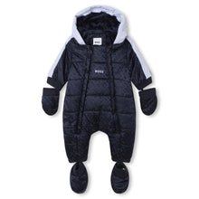 Load image into Gallery viewer, Navy Monogram Snowsuit