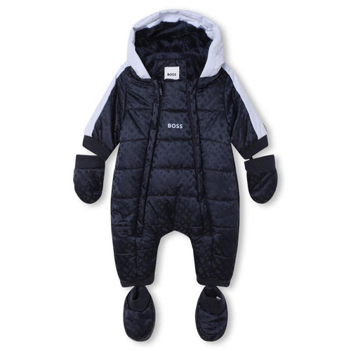 Navy Monogram Snowsuit
