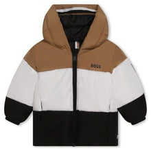 Load image into Gallery viewer, Colour Block Puffer Coat