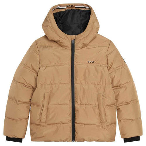 Camel Puffer Coat