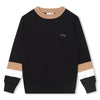 Black Striped Arm Knitted Jumper
