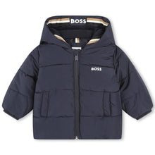 Load image into Gallery viewer, Navy Puffer Coat