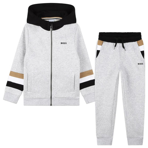 Grey Striped Tracksuit