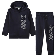 Load image into Gallery viewer, Navy Vertical Logo Tracksuit