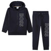 Navy Vertical Logo Tracksuit