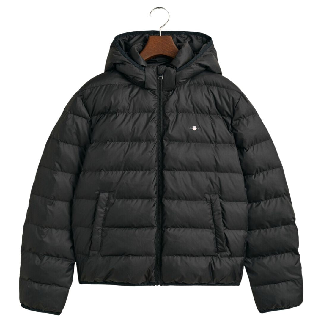 Boys Black Hooded Jacket