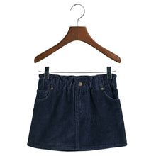 Load image into Gallery viewer, Navy Mini Corduroy Skirt