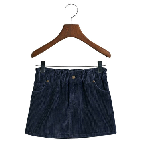 Navy Mini Corduroy Skirt