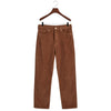 Brown Loose Fit Corduroy Trousers