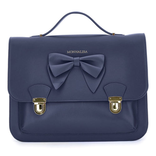 Navy Bow Briefcase