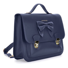Load image into Gallery viewer, Navy Bow Briefcase