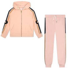 Load image into Gallery viewer, Peach Zip Up Tracksuit
