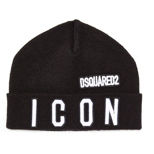 Black ICON Beanie Hat