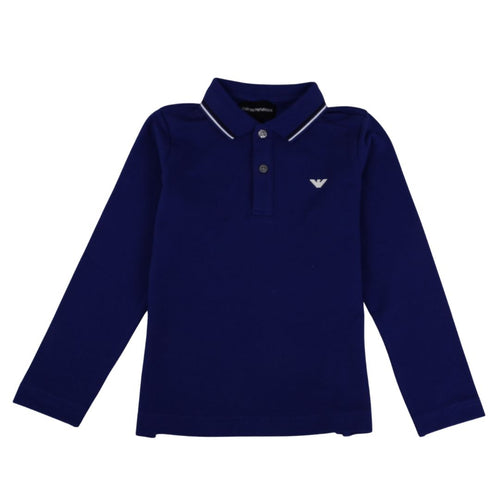 Blue Logo Polo Top