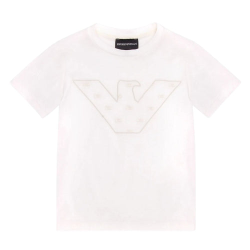 Cream Embroidered Eagle T-Shirt