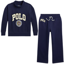Load image into Gallery viewer, Girls Navy POLO Tracksuit