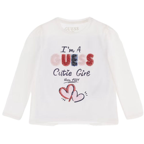 White Applique Logo T-Shirt