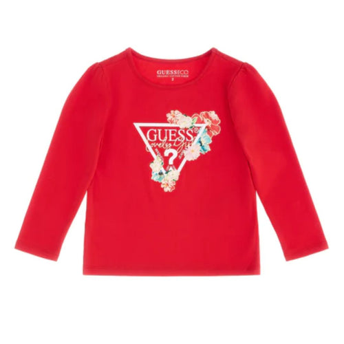 Red Floral Logo T-Shirt