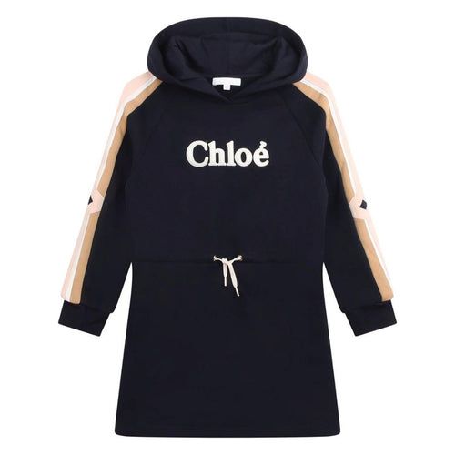 Navy Logo Sweat Dress