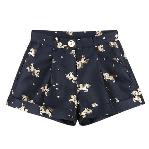 Navy Unicorn 'Bermuda' Shorts