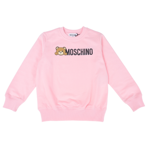 Pink Bear Logo Sweat Top