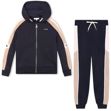 Load image into Gallery viewer, Navy Zip Up Tracksuit