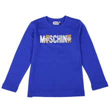 Load image into Gallery viewer, Blue LS Bear Logo T-Shirt