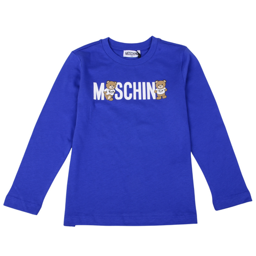 Blue LS Bear Logo T-Shirt